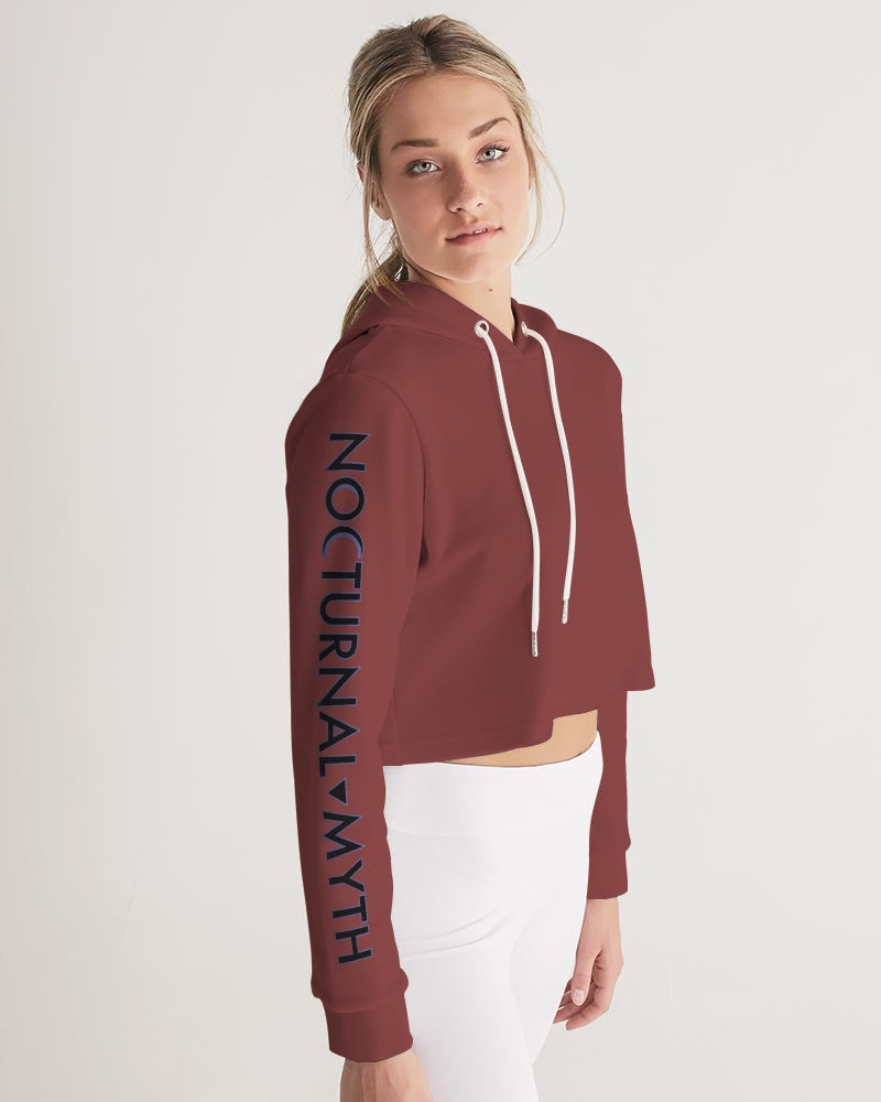 Nocturnal Myth Women's All-Over Print Cropped Hoodie