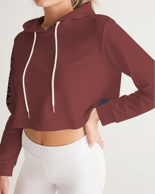 Nocturnal Myth Blood Orange Women's Cropped Hoodie