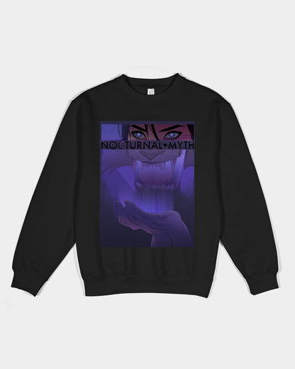 Nocturnal Myth Unisex Dark Purple Crewneck Sweatshirt