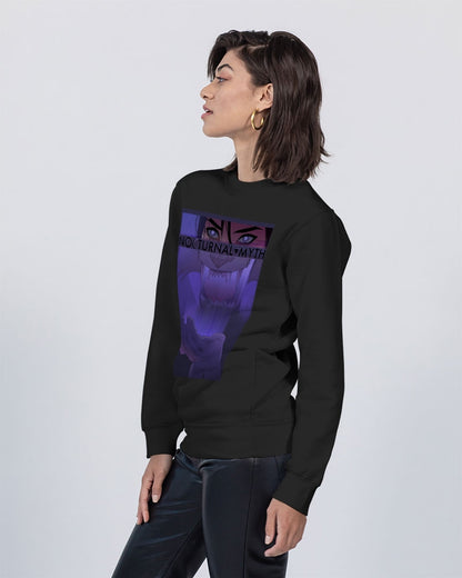 Nocturnal Myth Unisex Dark Purple Crewneck Sweatshirt