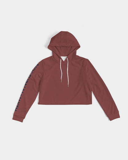 Nocturnal Myth Blood Orange Women's Cropped Hoodie