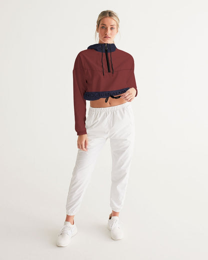 PRESTIGE Blood Orange Women's Cropped Windbreaker