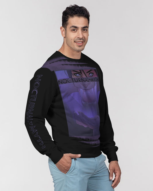 Nocturnal Myth Men's Classic French Terry Crewneck Pullover